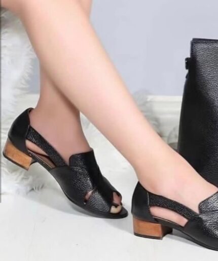 کفش تمام چرم گاوی زیره نیولایت